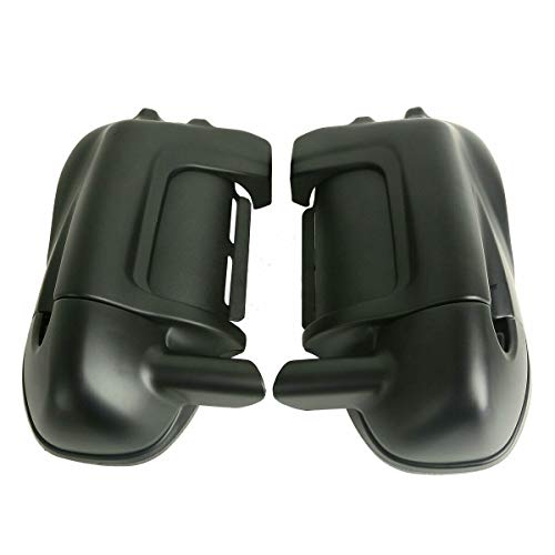 TCT-MOTORPARTS Matte Black Lower Vented Leg Fairings Cap Glove Box Fit For Harley Touring Road Street Electra Glide Road King Tour Electra Glide Ultra Classic FLHTC1983-2013