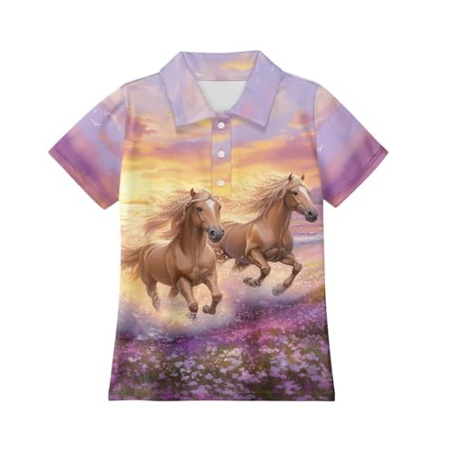 Children's Polo Shirts for Casual Everyday Use Outdoor Activities Short Sleeves Collar Design4