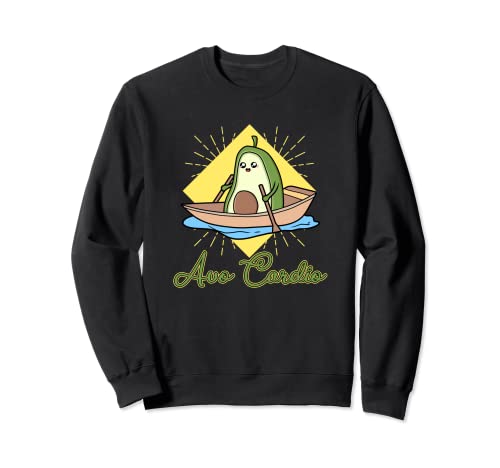 Avo Cardio heart fitness cardio sport rower vegan vegetarian Sweatshirt