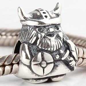 ARTCHARM Viking Warrior Charm - 925 Sterling Silver - Fits DIY European Bracelet3