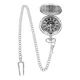 Matériau durable : fabriquée en alliage, cette montre de poche à l'usure et aux rayures, ce qui lui permet de conserver son éclat pendant des années. montre de poche à quartz avec bracelet à chaîne