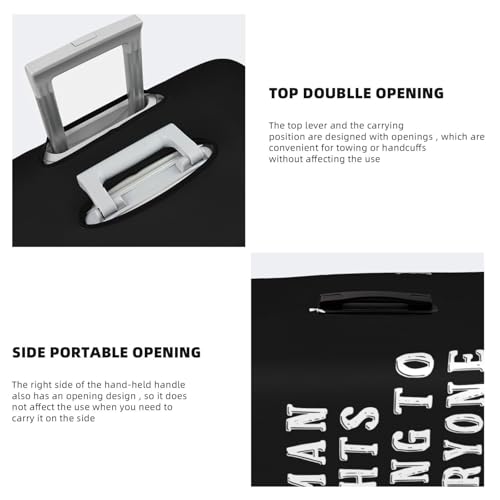 Travel Luggage Cover Human Rights Belong To Everyone Flag Fashion Washable Baggage Suitcase Protector Fit For Luggage Large4