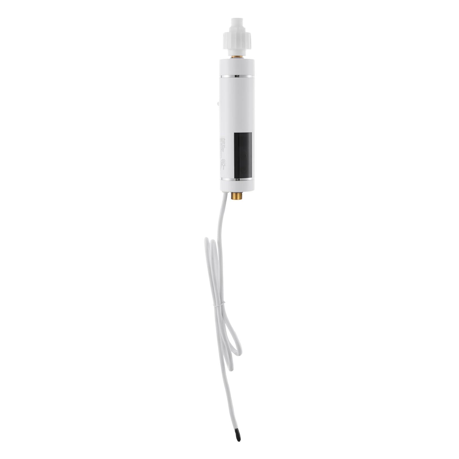Calentador de agua eléctrico instantáneo compacto para montaje en pared, calefacción instantánea con control de temperatura inteligente para cocinas y baños (blanco)