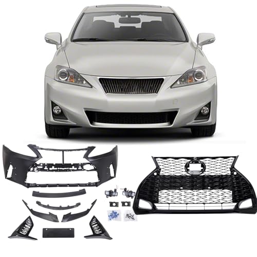 Front Bumper Set For Lexus IS250 IS350 2006 2007 2008 2009 2010 2011 2012 2013 Conversion to 21+ F-Sport