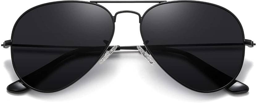 Gifferman Round Metal Frame Stylish Retro Shade Goggles Polarized And 100% Uv Protected Unisex Sunglasses For Men's And Women's Ull Rim Aviator Branded Latest And Stylish Sunglasses,black-image-41