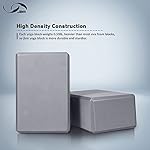 JBM Yoga Blocks 2 Pack with Strap, Cork Block 2 Pack EVA Foam Yoga Bricks Set,Stretch Blocks - Image 2