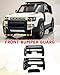 KUTAFUWO Front Bumper Guard Compatible with 2020 2021 2022 2023 2024 2025 Land Rover Defender 90 110 130 Guard Bull Bar W/Winch Plate Mount.