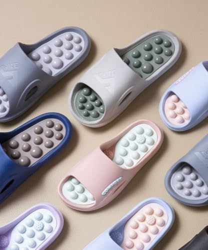 Foot Massage Acupressure Slippers for Women Japanese Spa Shoes Water Sandals Reflexology Pressure Point Mat Slides Relieve Heel Arch Arthritis Neuropathy Pain Stress Plantar Fasciitis Relief Gift2