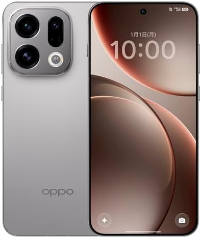 （07:00時点） OPPO Find X9 SIMフリー スマホ 本体 6.6インチ 最大120Hz 12GB+512GB 5,000万画素 スマートフォン CPH2797 【日本正規代理店品】 7500mAh 80W急速·50Wワイヤレス充電 オッポ 携帯電話 IP69&68 防塵・防水 チタニウムグレー