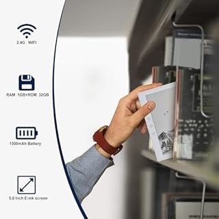 Veidoo 5.8 inch Ebook Reader, HD Touch Screen Carta E-Ink Technology, 32GB ROM(TF Card Expansion to 64G), WiFi, Long Endurance, Android E-Reader