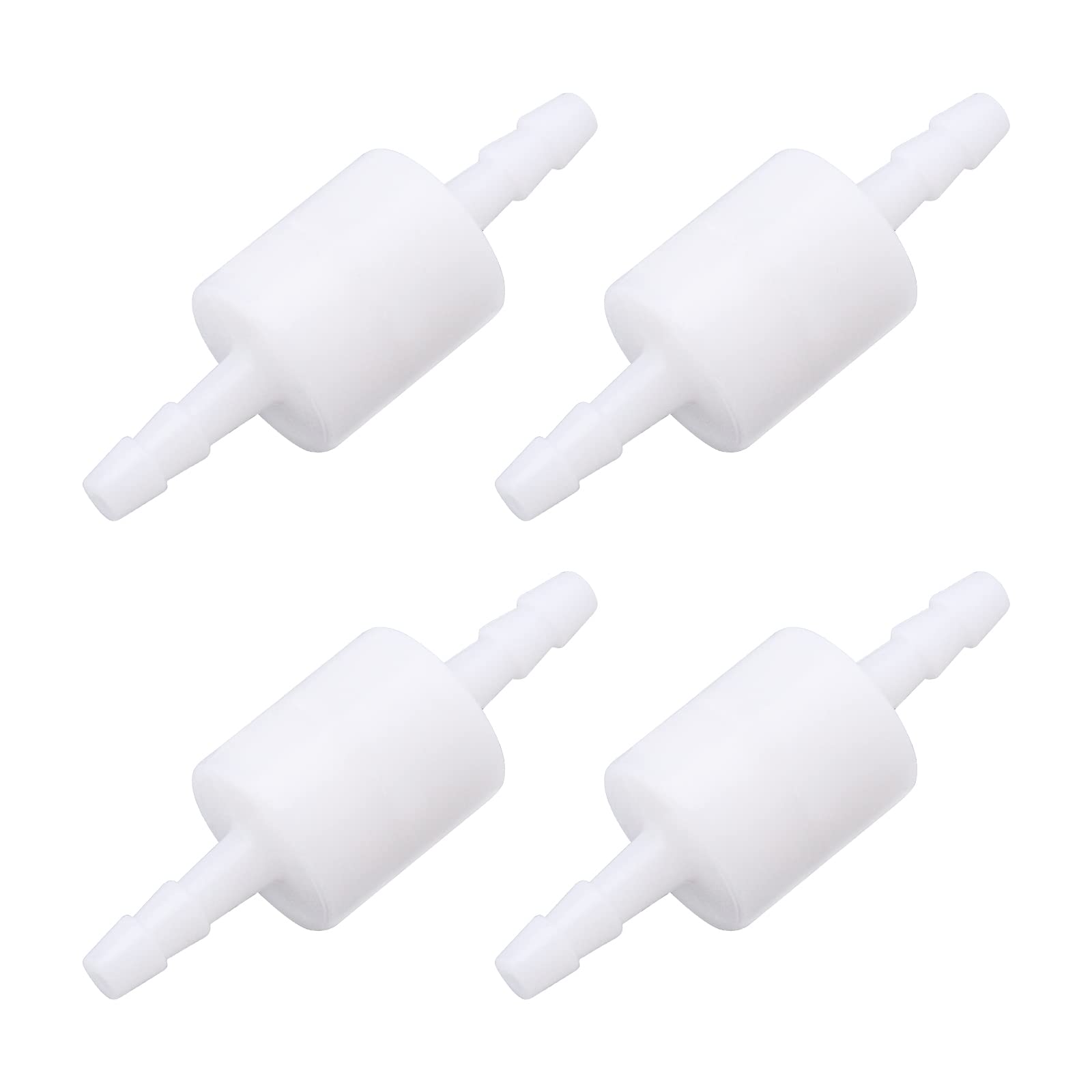 Be In Your Mind 4Pcs 4mm One Way Check Valve One-Way Air Water Gas Check Valve Plastic One Way Non Return Check Valve for Water Treatment Air Purification