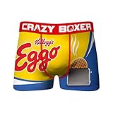 Kellogg's Eggos Boxer Briefs Crazy Boxers Medium (32-34) Yellow