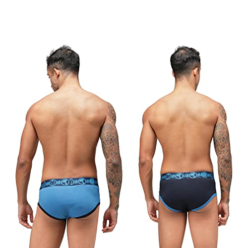 Image of Zoiro Men Cotton Blend Printed Marvel Brief Pack of 2 |Colours May Vary