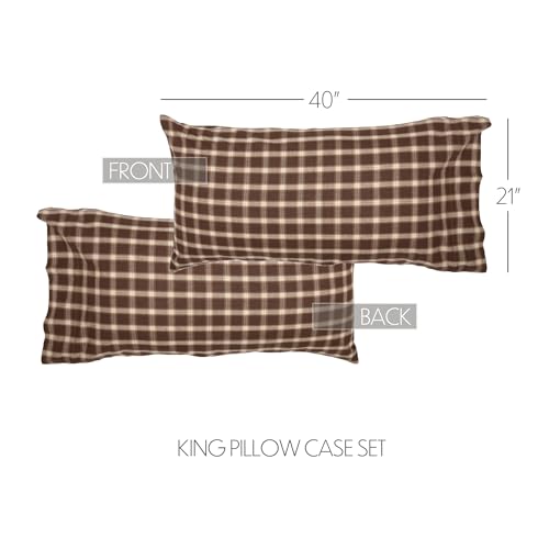 VHC-Brands-Rory-Plaid-Cotton-Rustic-Bedding-King-Pillow-Case-Set-of-2-Case-21×40-Grey VHC Brands Rory Plaid Cotton Rustic Bedding King Pillow Case Set of 2 Case 21×40 Grey