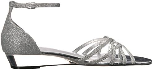 Easy Street Women's Tarrah Wedge Sandal, Silver Glitter, 7 M US | Image 5