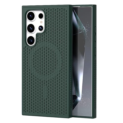 WEIKAV Galaxy S25 �p �P�[�X MagSafe�Ή� ��p���M ���^ �}�b�g ���b�V�� �ϏՌ� �}�O�l�b�g �P�[�X ���C�����X�[�d�Ή� �G�b�W�̊���~�� �w��h�~ �M�����N�V�[ S25 �J�o�[