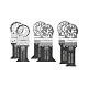 Multitool-Zubehör Fein 35222952300 E-Cut Zubehör-Set 6-teilig
