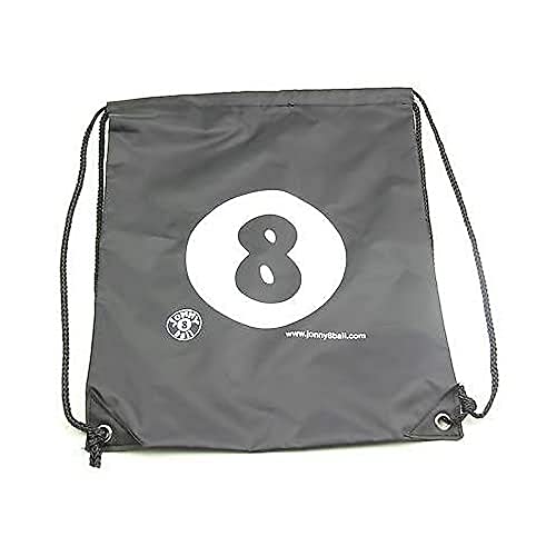 Jonny 8 Ball Tasche mit Kordelzug, Schwarz Cover