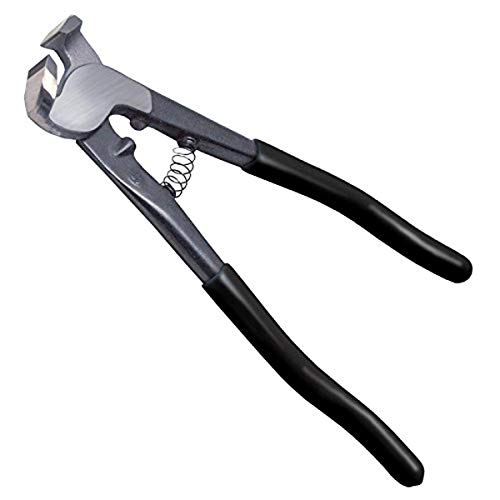 Superior Tile Cutter and Tools ST024 Quarry Tile Carbide Nippers with Offset Jaws, 5/8-Inch, Black