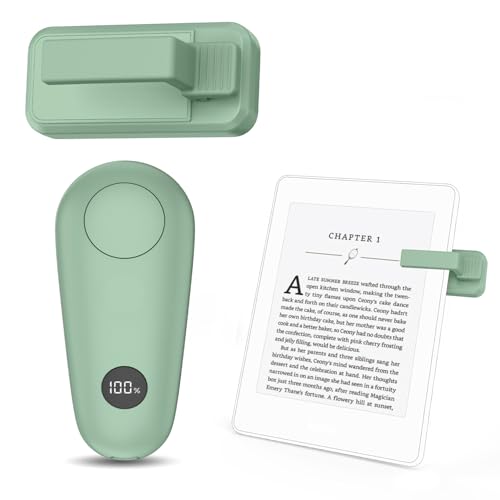 Image of RF Remote Control Page Turner for Kindle Paperwhite Scribe Accessories, Page Turner Clicker for iPad Tablets Reading Novels Taking, Phone Camera Video Record Triggers Remote, Green