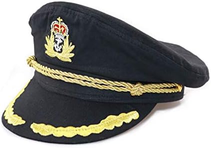 Adjustable Captain Costume Admiral Hat 