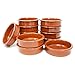 ToCi Tapas - Pirofila da forno | 175 ml ciotola Cazuela | ciotole da dessert in argilla mediterranea, Ø 11,5 cm | argilla tradizionale spagnola (set da 12 pezzi) marrone)