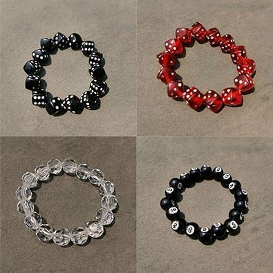 Fashion Acrylic Dice Beads Bracelet Colorful Acrylic Lucky Dice Bracelet Jewellery - Image 6