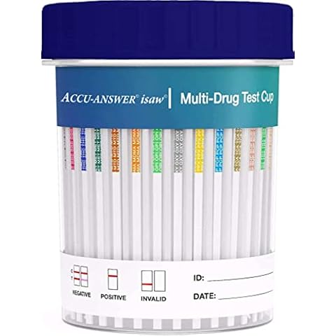 Accu-Answer isaw 18 in 1 Drug Testing Cup Kit Cannabis Cocaine Opiates and More in 1 Drug Test Cover