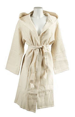 Zenoni & Colombi Peignoir Nid d'abeille 100% Coton (Beige, Large) Cover