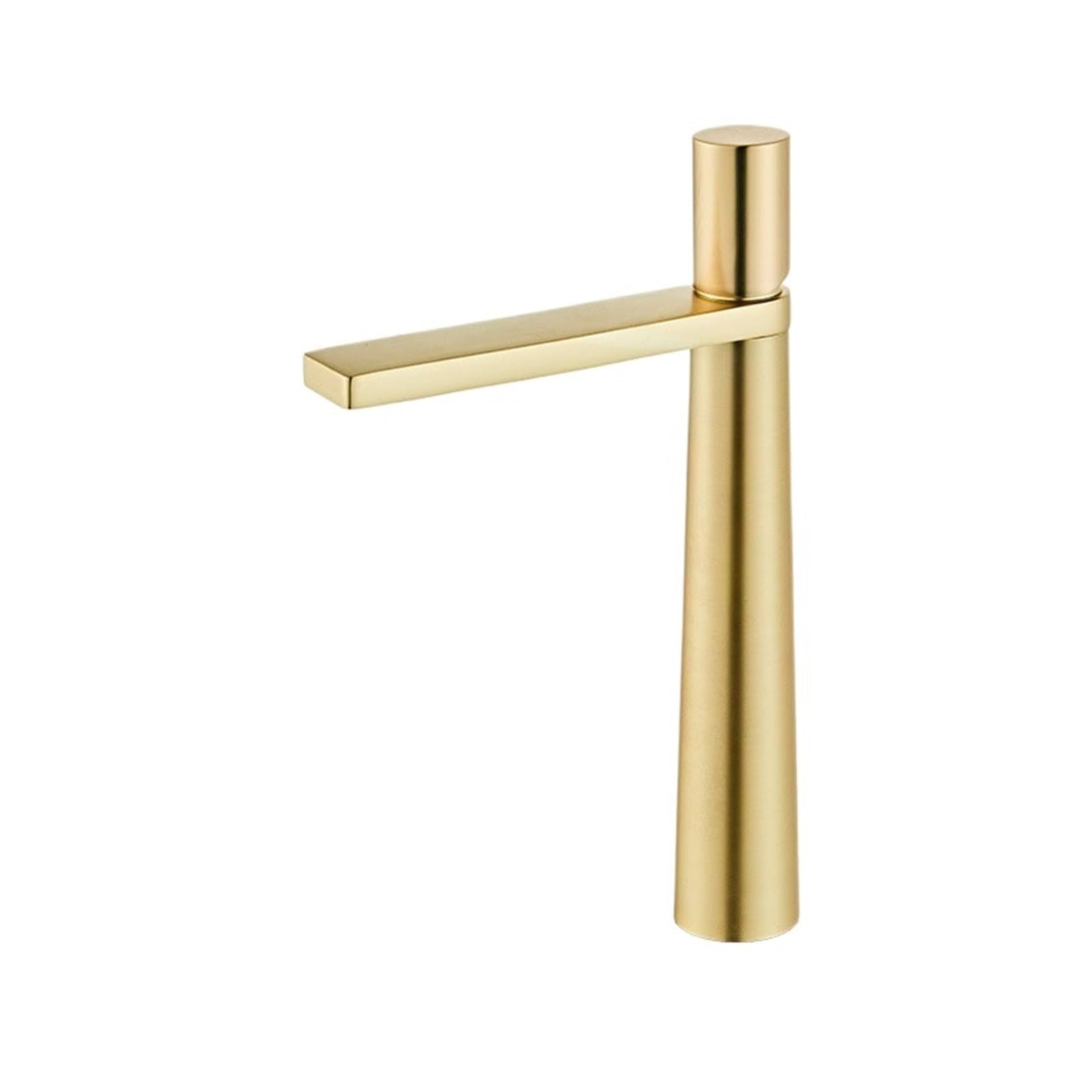 Grifo mezclador cascada de laton alto con control preciso de agua caliente y fria