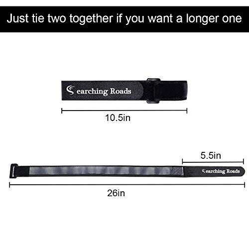 Searching Roads Bike Rack Strap,6Pack Adjustable Bicycle Wheel Stabilizer Straps with Stonger Gel Grip Keep The Bicycle Wheel from Spinning - Thumbnail 3
