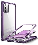 i-Blason Ares Clear Case for Galaxy Note 20 5G 6.7 inch (2020 Release), Dual Layer Rugged Clear Bumper Case Without Built-in Screen Protector (Purple)