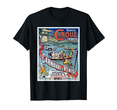 Vintage francés Poster Carnival Paris Burdeos Camisa Camiseta