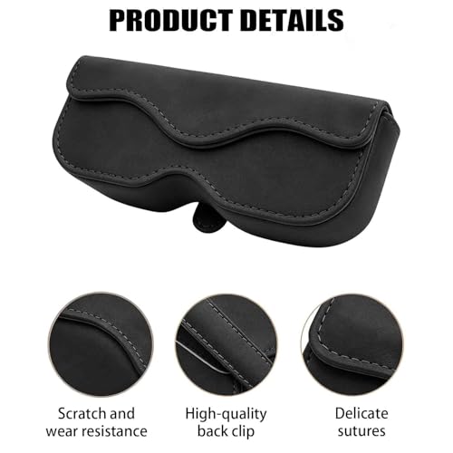 Image of 1 PCS Sunglass Holder for Car, Automotive Eyewear Storage Case, Compact Car Interior Accessories for Driving Convenience