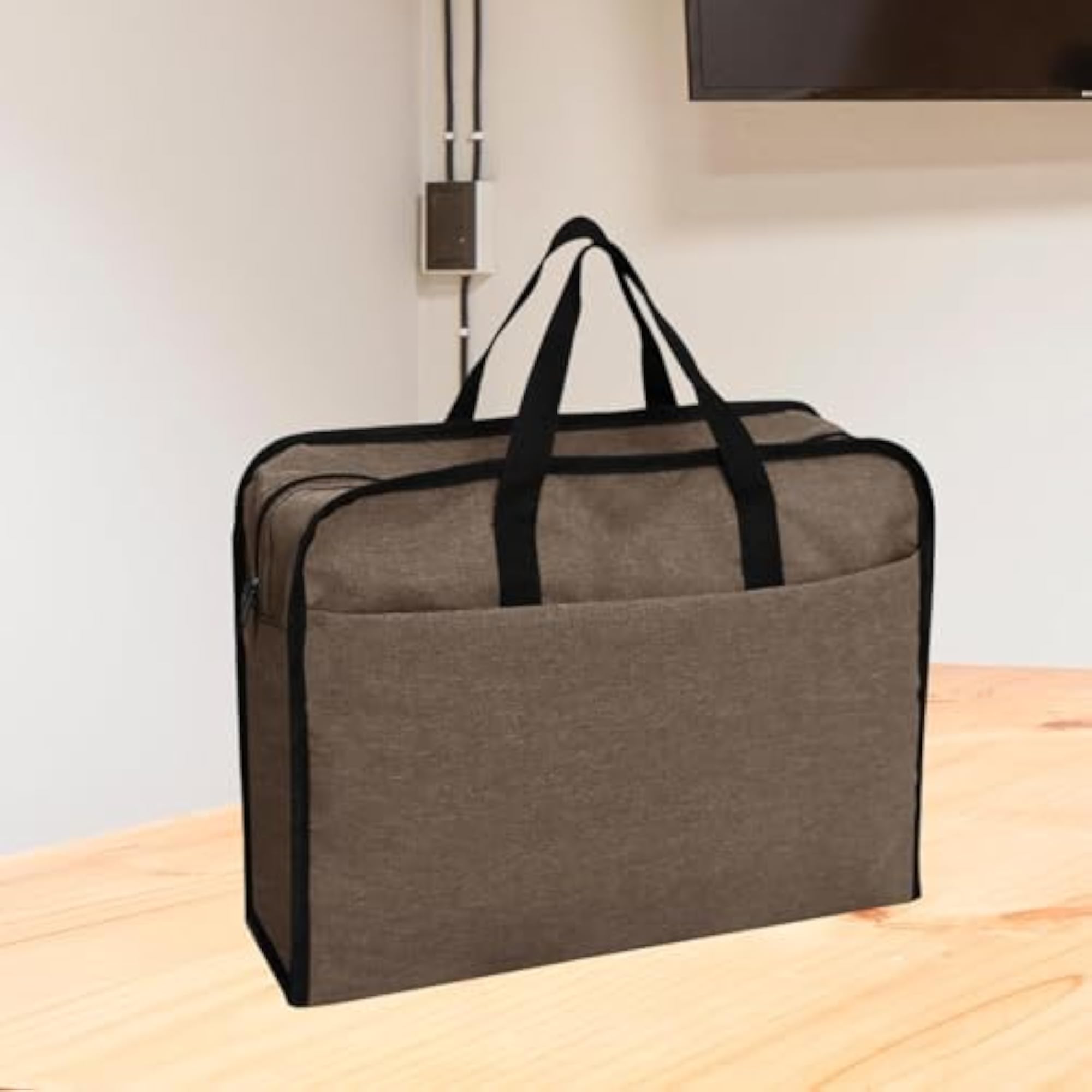 Business Briefcase Paper Files Storage Bag, Khaki