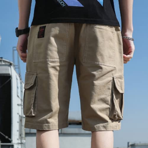 Cargoshorts voor heren Mode-stiksels Zakken Losse en comfortabele all-match buitensportshorts met trekkoord - Afbeelding 5