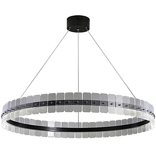 Îlot de cuisine mal éclairé ? Découvrez notre luminaire suspendu noir linéaire