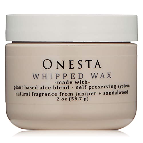Onesta Hair Care Plant Based Whipped Wax Medium Hold Hybrid Cream Wax, 2 ounces