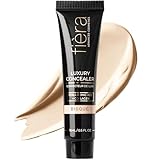 Fièra Luxury Concealer & Foundation with Anti-Aging Ingredients - Full Coverage for Dark Circles, Wrinkles, Fine Lines, and Spots, All-Day Wear For Mature Skin - Bisque, 0.5 FL. OZ. / 15 ML