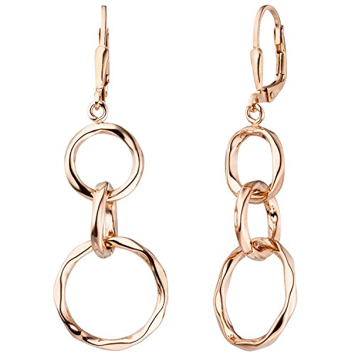 Preisvergleich Produktbild Jobo Damen-Ohrringe hängend aus 925 Sterling Silber rosegold vergoldet
