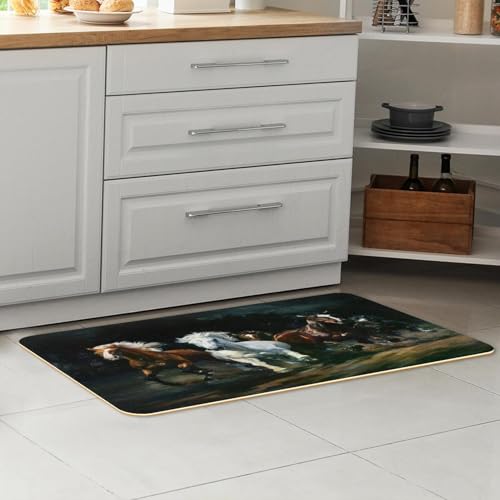Alfombras de cocina lavables VAPOKF ideales para proteger el suelo del cuarto de lavado y pasillo 7