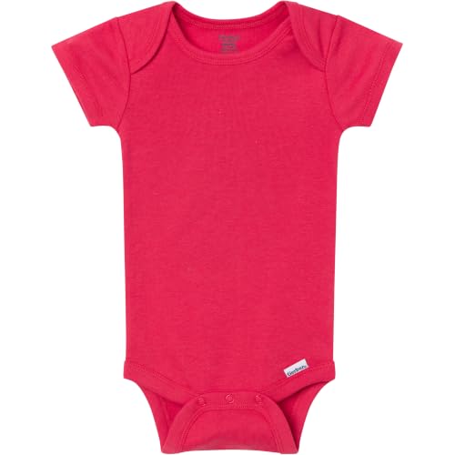 Image of Gerber Baby Boys & Girls 5-Pack Solid Onesies Bodysuits