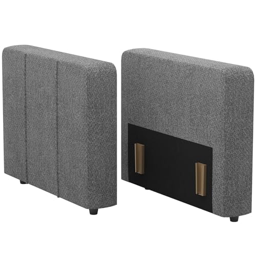 Belffin Armrest for Modular Sectional Sofa, Armrest Module for Sectional Sleeper Sofa Bed, Light Grey Armrest Light Grey