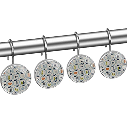 Crochets pour rideau de douche en acier inoxydable durable citrouille - 3