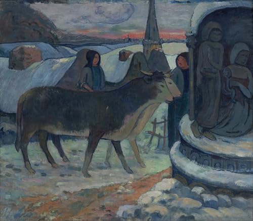 Póster de graffiti Notte di Natale de Paul Gauguin ZHAOSHAN para pared 60x90cm