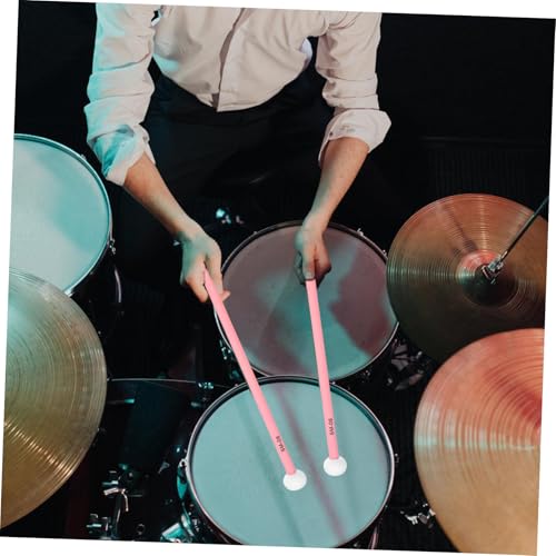 BESPORTBLE 1Par Baquetas de Cabeza Doble de Fieltro para Set de Tambores Tímpani Agarre Cómodo Duraderas para Instrumentos de Percusión miniatura 7
