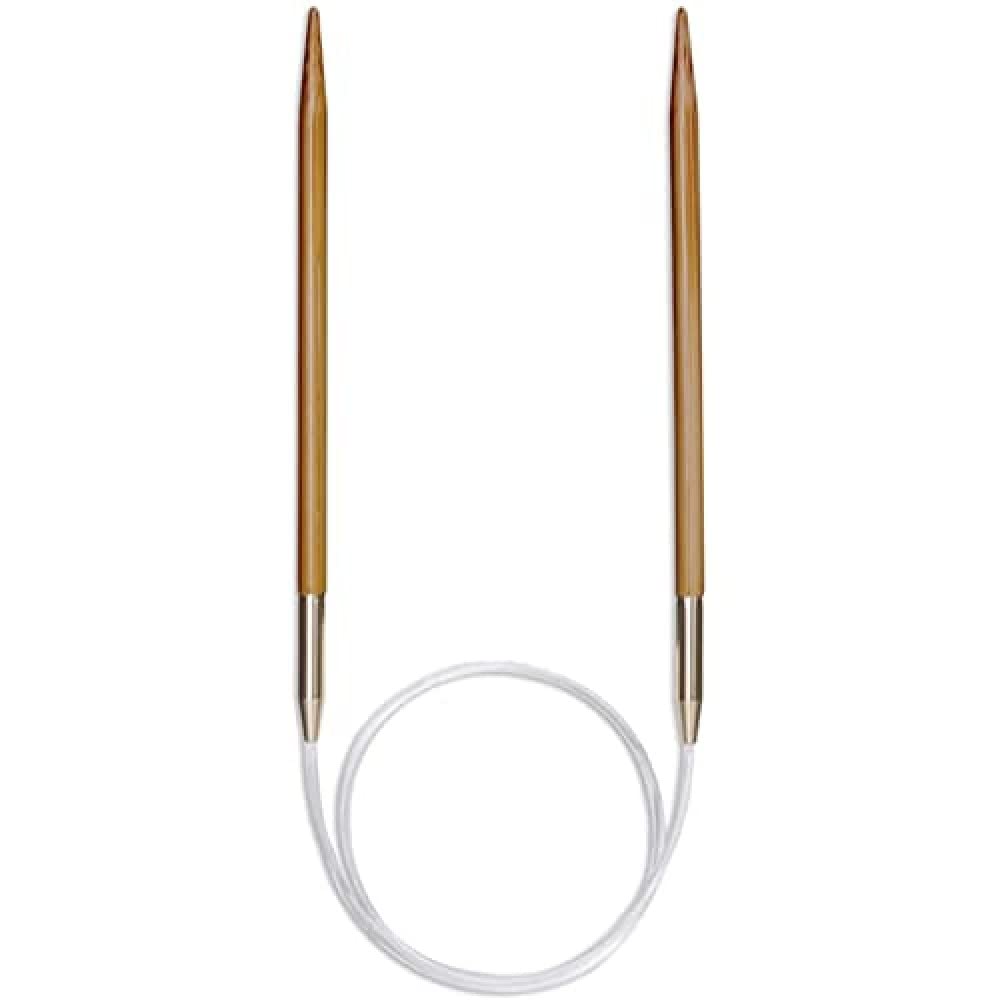 Seeknit Circular Knitting Needles, Bamboo, Beige, 140 cm x 8 mm, 140 cm x 8.00 mm