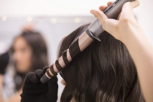 Foto von Remington Lockenstab [kegelförmig 19-28mm] Keratin Protect (hochwertige Keramikbeschichtung mit & Mandelöl) -Digitales-Display bis 210°C, natürliche Locken, Spirallocken & Beach Waves, CI83V6