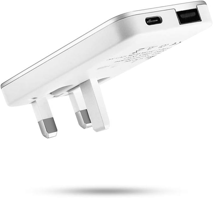 YILON Quick Charge 3.0 18W USB Wall Charger,with USB/TYPE-C PD Dual Ports& Foldable Plug for Samsung Galaxy Note8 / S8 / S8+, LG/iPhone XS/XR/XS Max/8/8 Plus, Galaxy, iPad and More – White