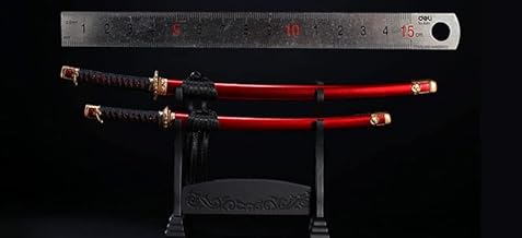 [TOYBARJAPAN] 1/6 Figure Accessories/Ryuyama Heavy Industries LOGSHANJINSHU LS2022-09A Metal Japanese Sword for Japanese Samurai Etc. (Type: A Red)